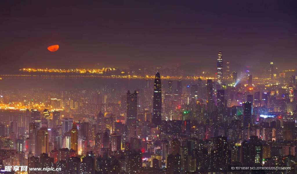 深圳夜景 小区 夜景 风景 风