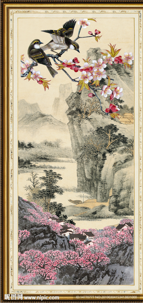 新中式 花鸟图