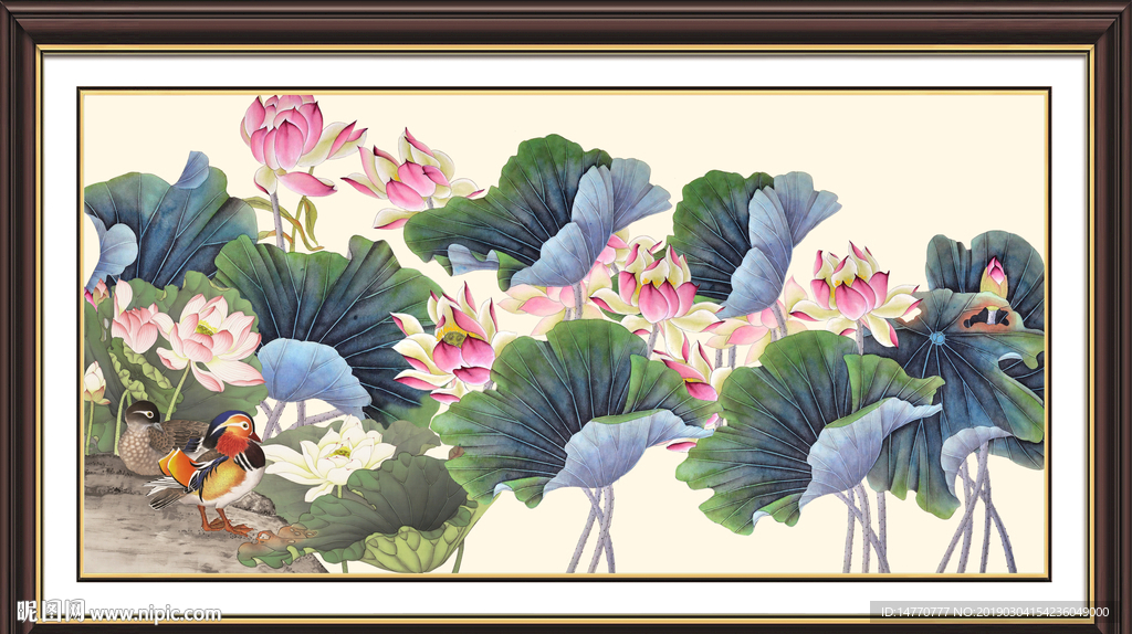 国画荷花