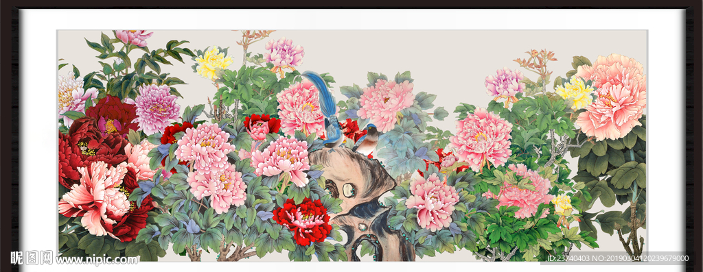 国画牡丹