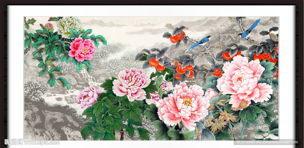牡丹国画