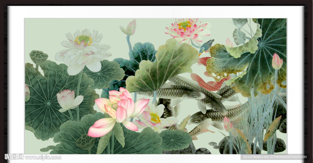 荷花 装饰画