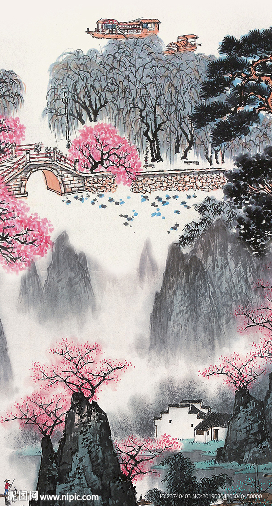 国画风景玄关