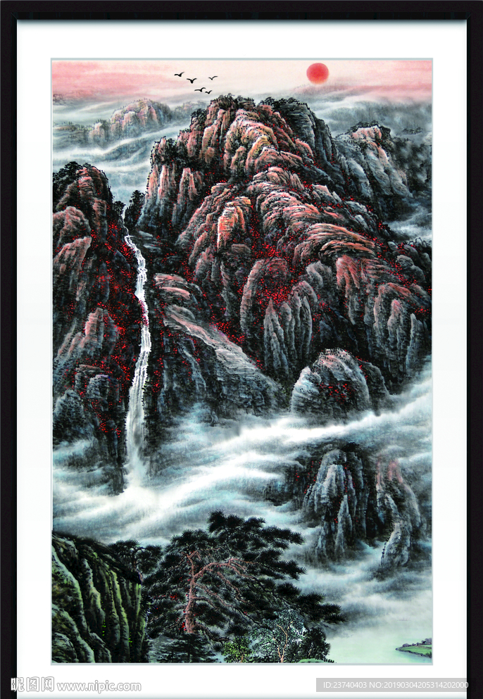 巨幅山水画