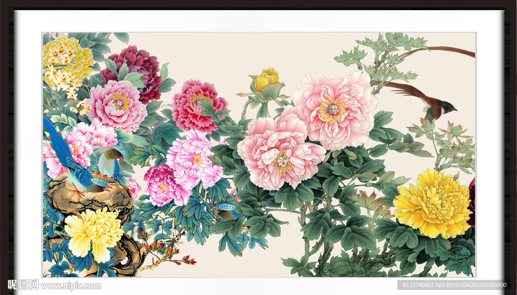 牡丹国画