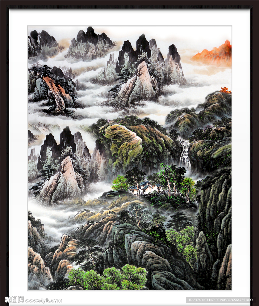 巨幅山水画