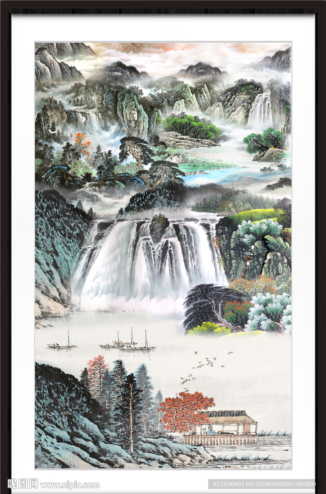 巨幅山水画