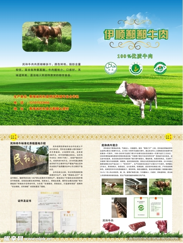 牛肉厂宣传单