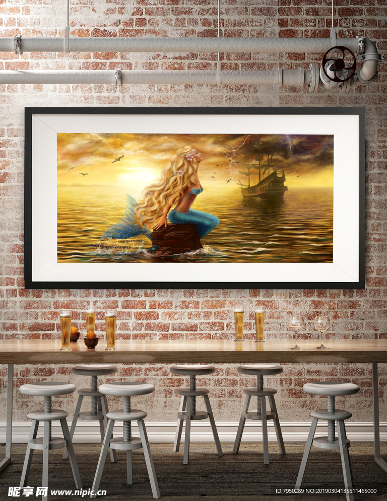 手绘彩绘装饰画