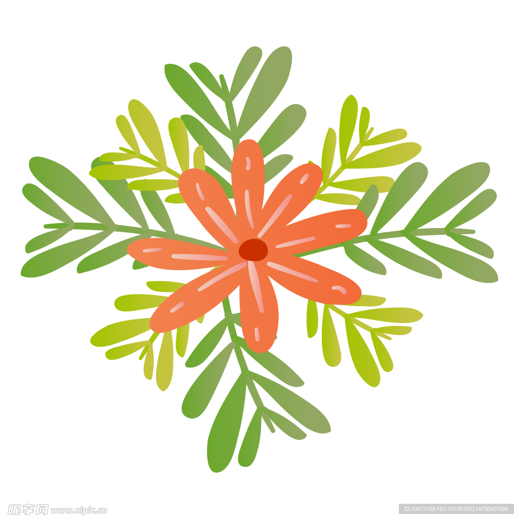 水彩植物图片