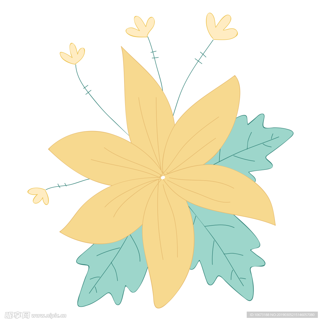 水彩植物图片