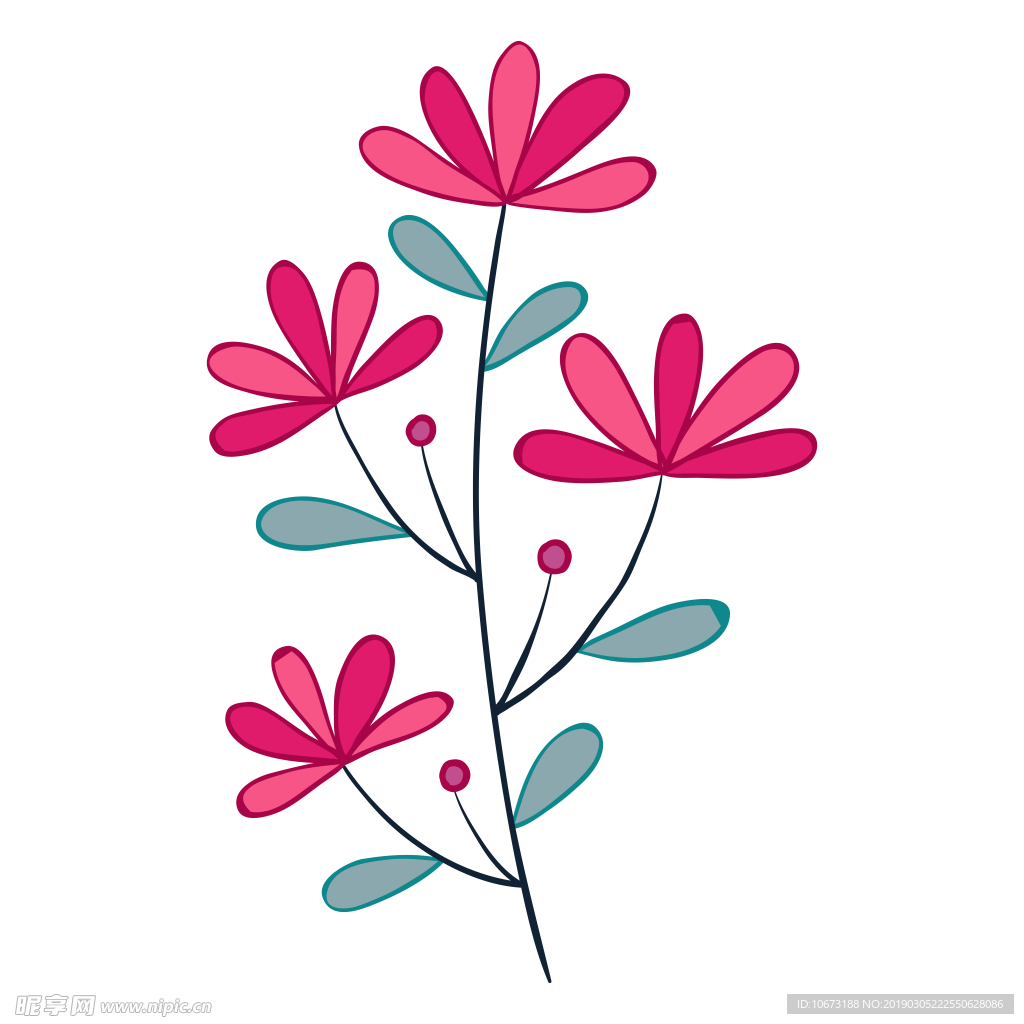 水彩植物图片