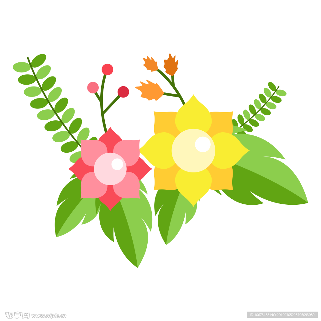水彩植物图片