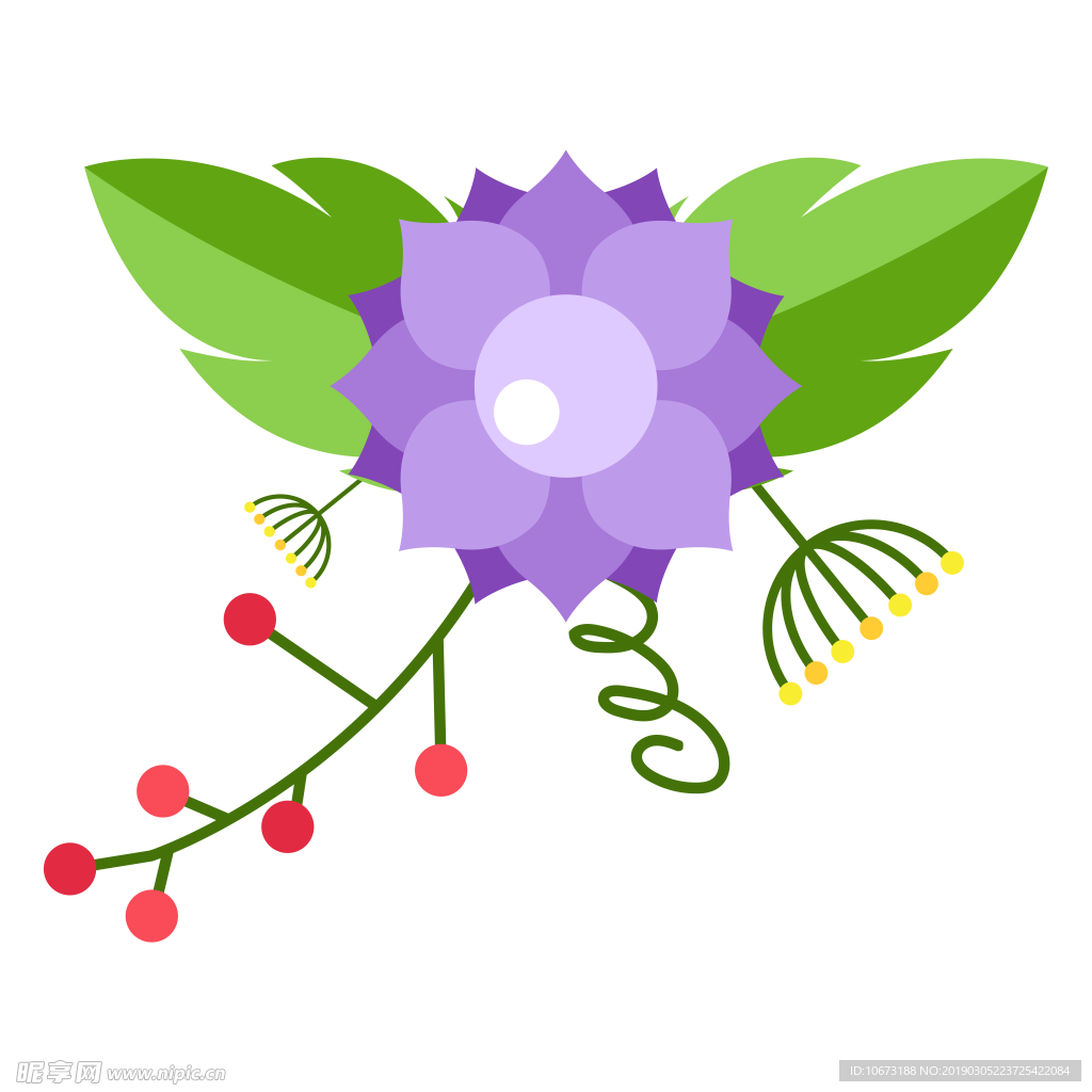 水彩植物图片