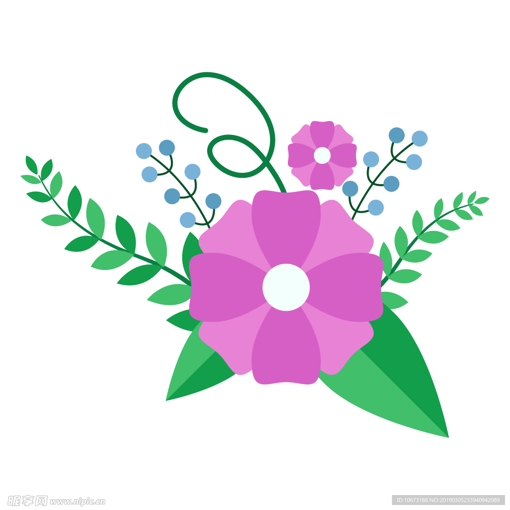 水彩植物图片