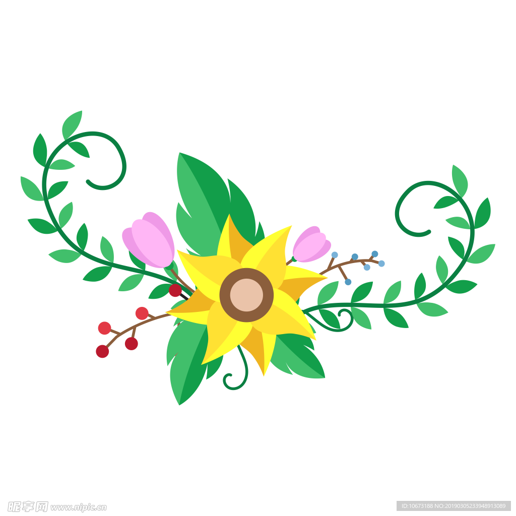 水彩植物图片