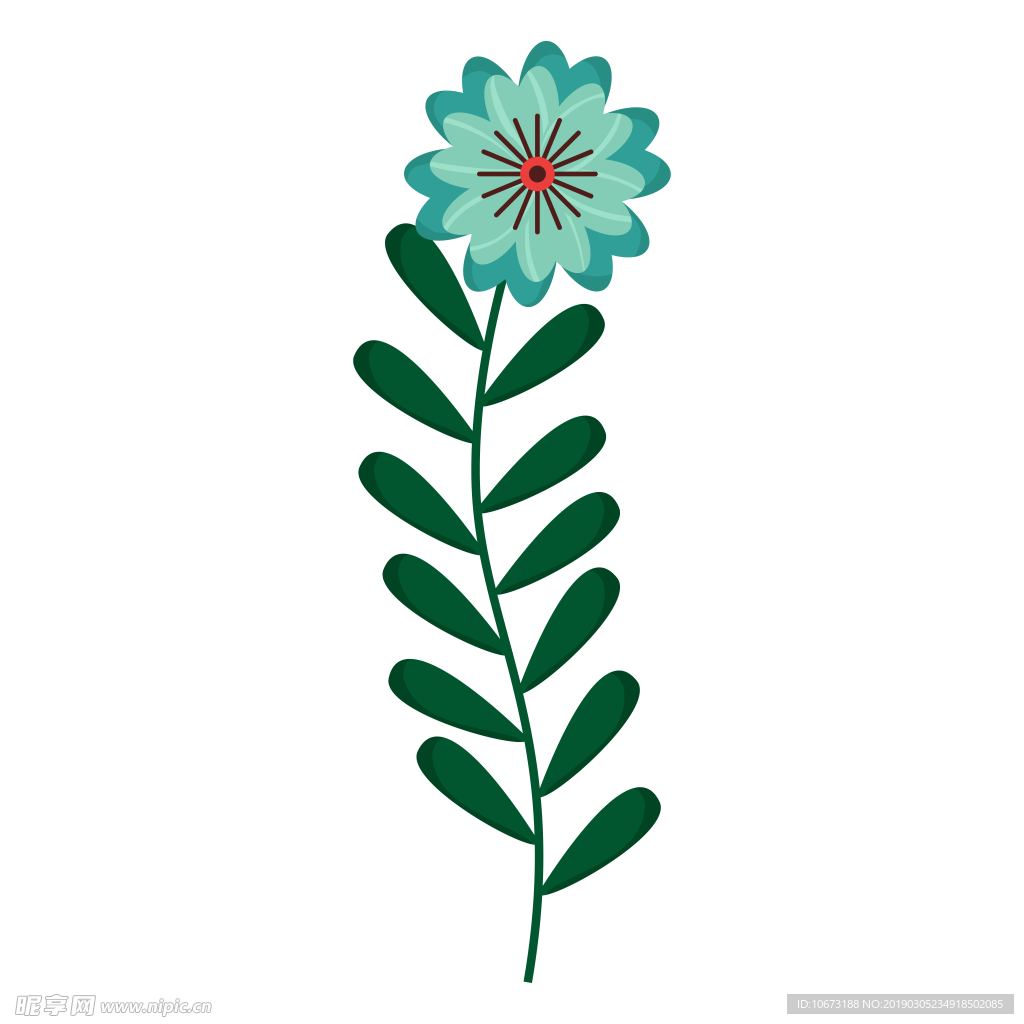 水彩植物图片