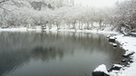 长白山小天池雪景