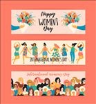三八妇女节创意海报背景设计素材