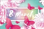 三八妇女节创意海报背景设计素材