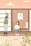 民生生活插画