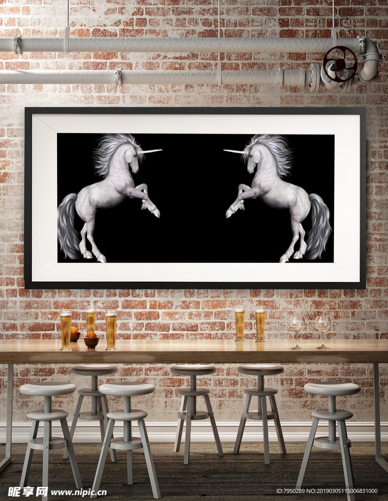 手绘彩绘装饰画