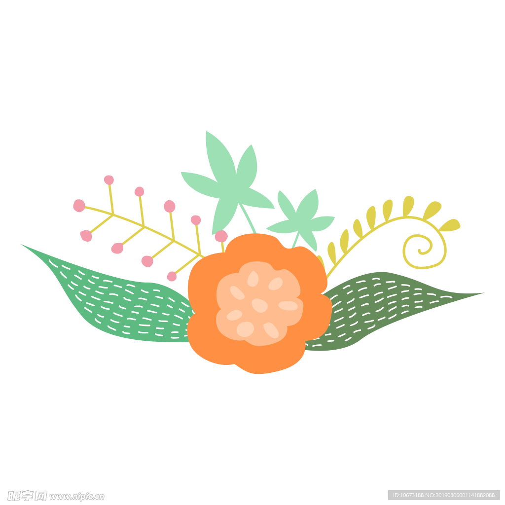 水彩植物图片