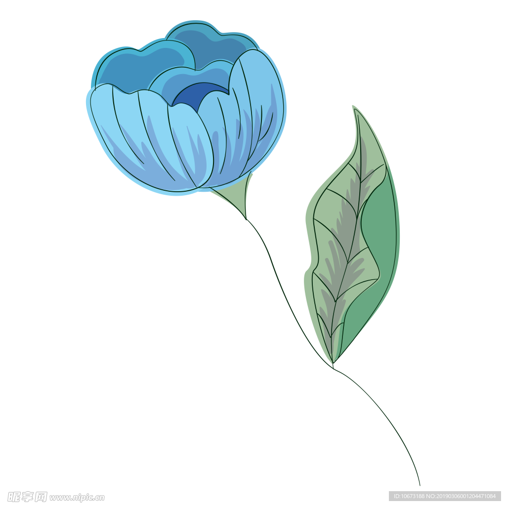 水彩植物图片