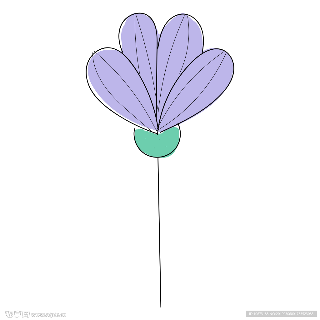 水彩植物图片