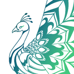 卡通孔雀