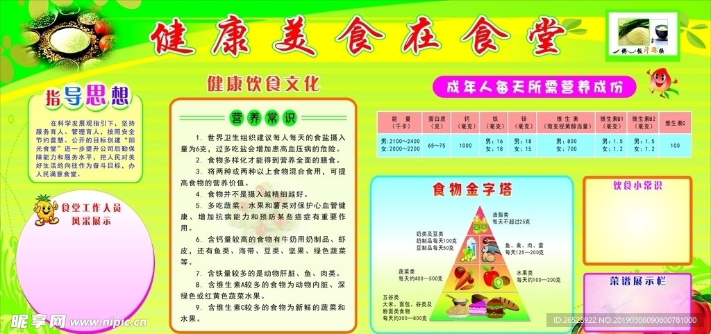 健康美食在食堂