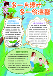 植树节手抄报小报