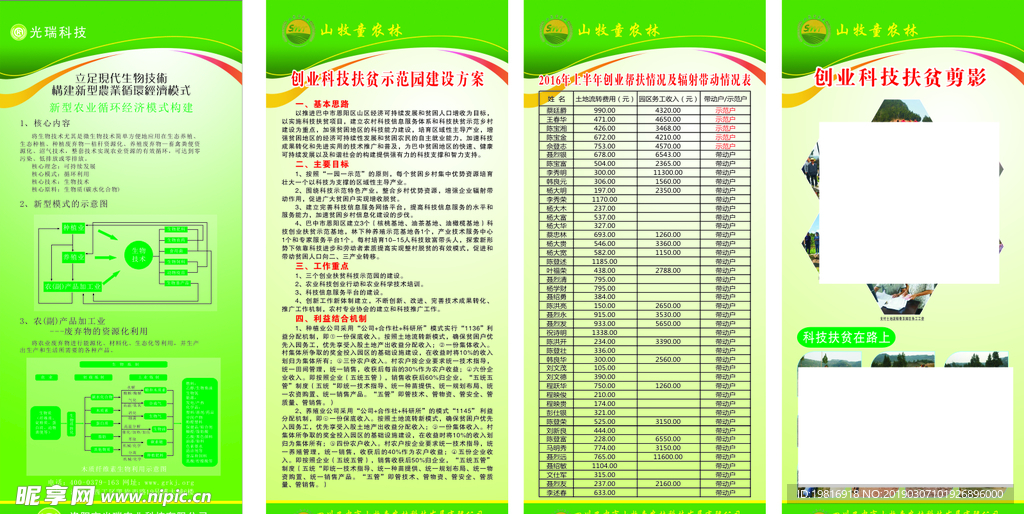 农业X展架