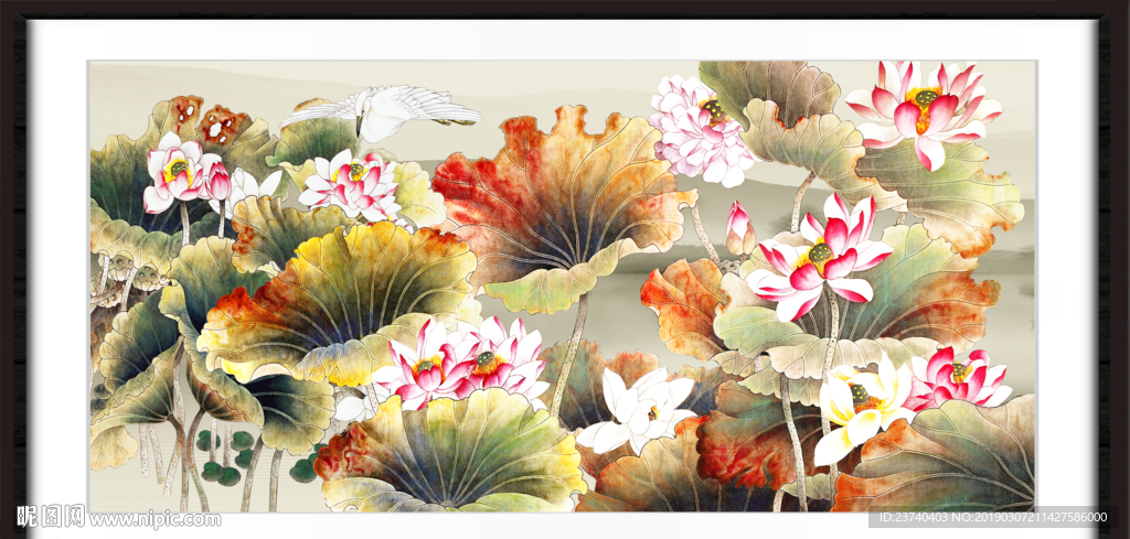 荷花 装饰画