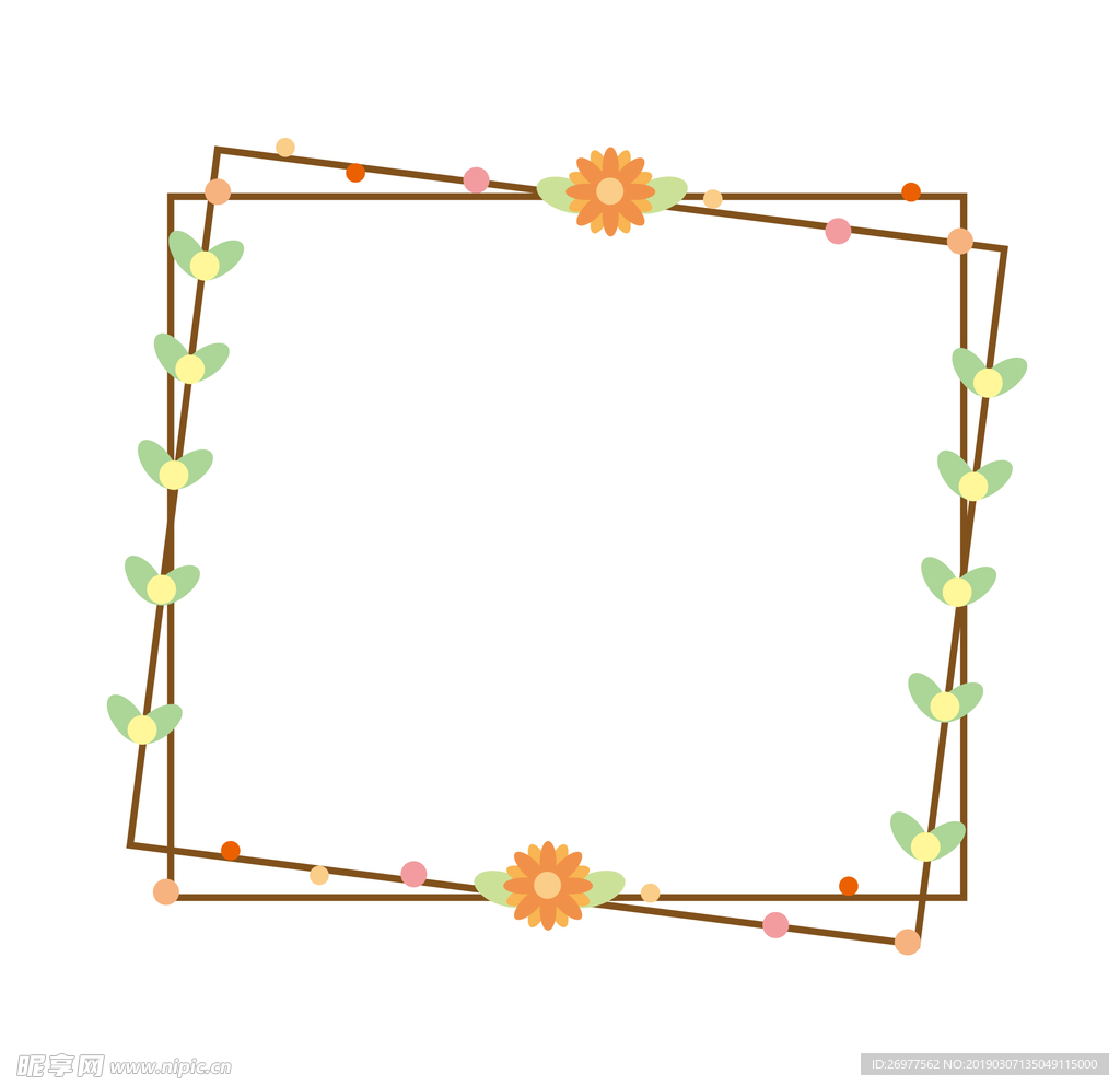 花卉边框