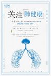 关注肺健康海报