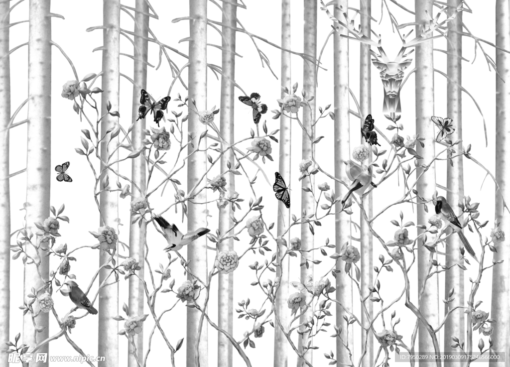 现代简约时尚背景墙