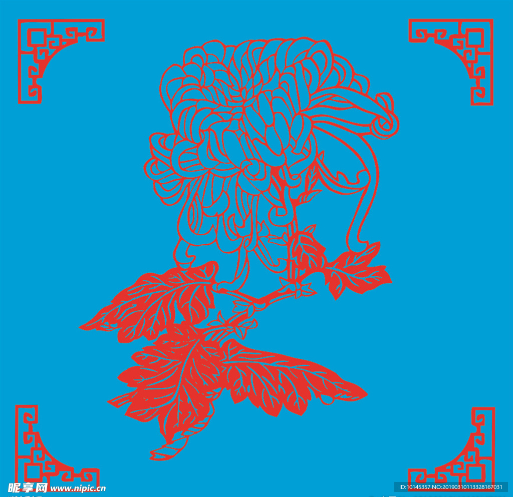 菊花剪纸