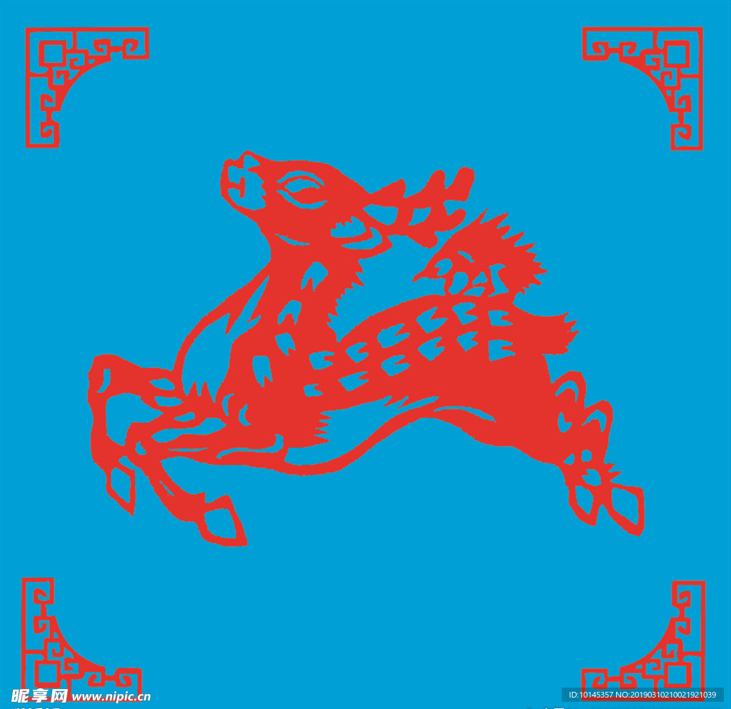 鹿剪纸
