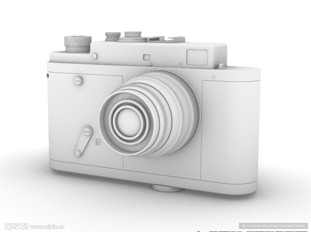 照相机3D建模模型