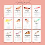 2019羽毛年历