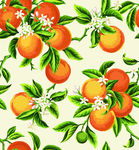 橘子热带风印花