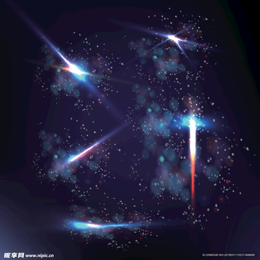 宇宙眩光矢量图