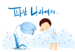 小清新创意卡通儿童创意绘画