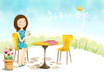 小清新创意卡通儿童创意绘画