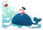 小清新创意卡通儿童创意绘画