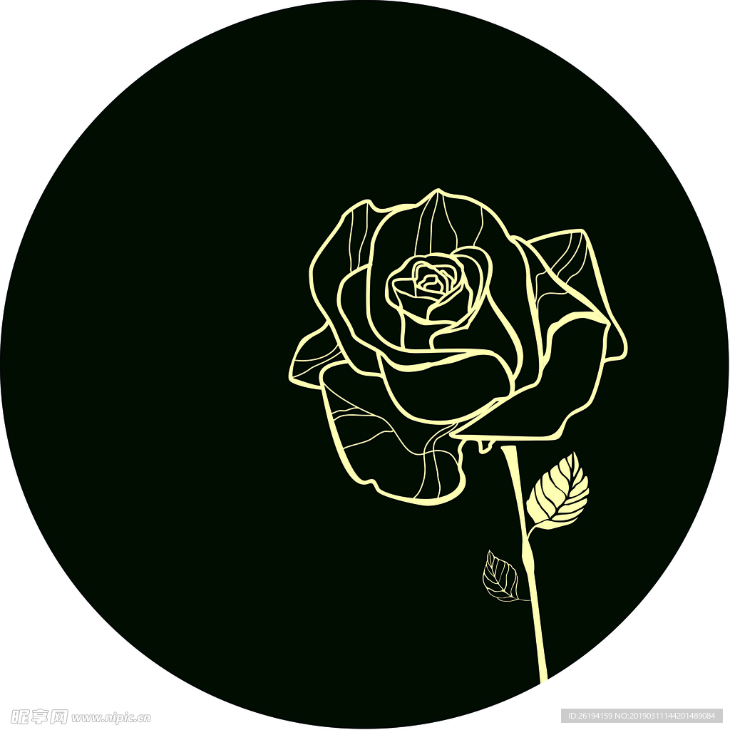玫瑰  高端 黑色地毯异形黄色
