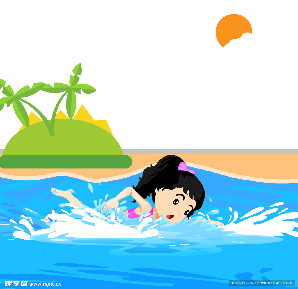 矢量动漫游泳涂鸦素材图设计图__图片素材_其他_设计图库_昵图网nipic.com