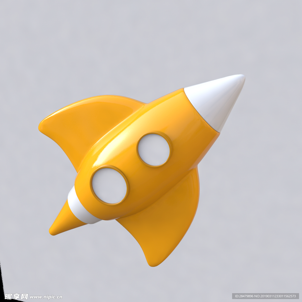 3D火箭 C4D火箭 C4D模