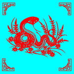 蛇剪纸